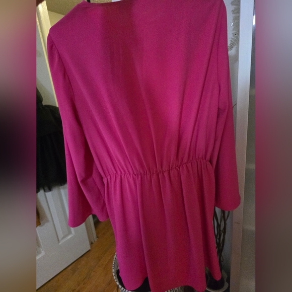 Top shop size 10 pink tie front dress - Picture 5 of 5